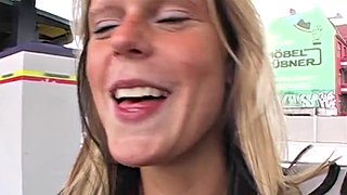 Skank german cum in mouth