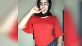 Arab dances in sensual clothes, in a burqa and has anal sex
