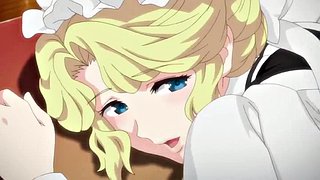 Dienstmädchen wird mit Creampie gefickt: Blowjob, große Titten und blonder Porno