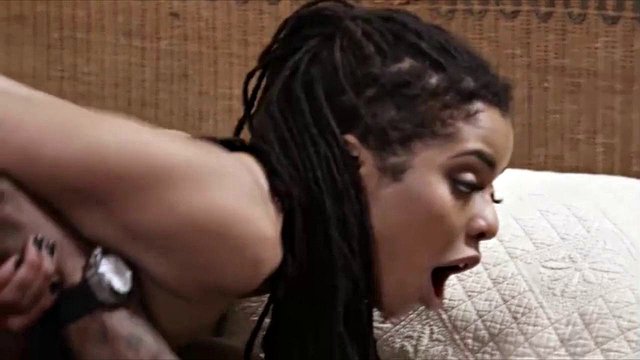 Big Cock Cumshot on Ebony Teen