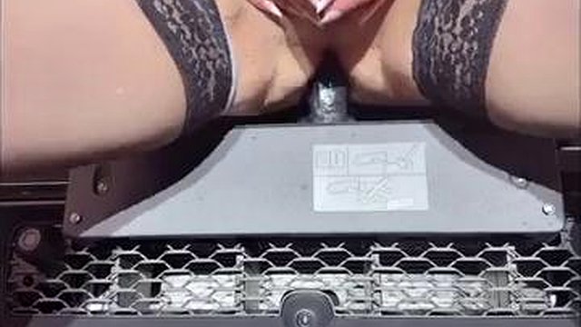 Sissy Outside and Inside BBC Dildo Play