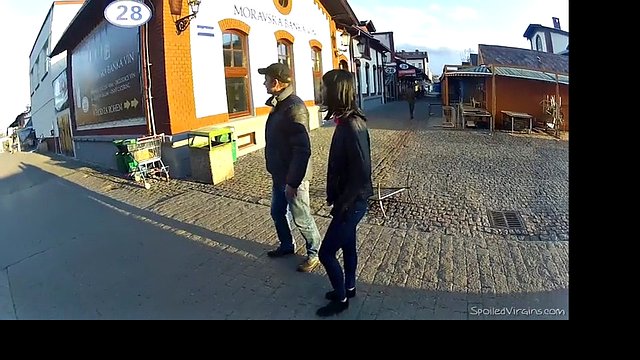 Studs pick up a teen brunette and fuck her together
