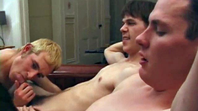 In this hot foursome, everyone gets a taste of the other's cock before Roar fucks Torque while Matthew and Preston go off and jerk off.