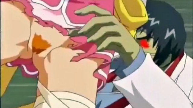 Anime tenåring ludder bundet opp og kjærtegnet