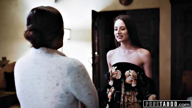PURE TABOO Kyler Quinn Caught Experimenting With Stepmom & Stepdad Joins In