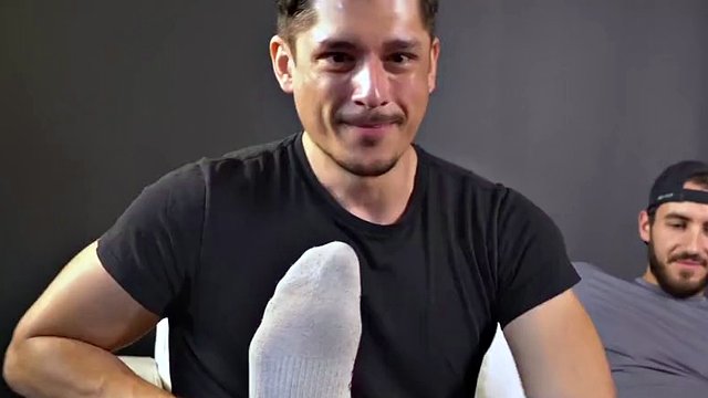 Hairy muscular stud gets foot worship and toe licking