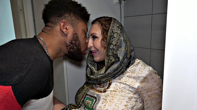 Hijabi Stepmom Julia North Fucks Stepson's BBC in Laundry