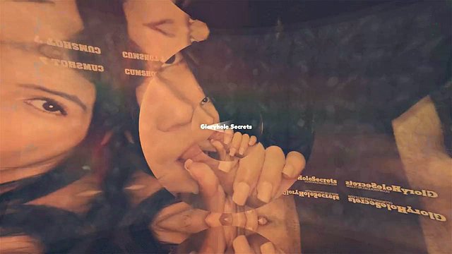 Une MILF brune aux gros seins avale le sperme d'une grosse bite à Gloryhole