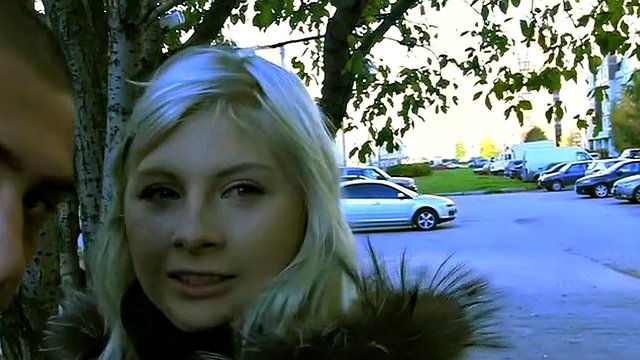 Blonde in a crazy public fuck adventure