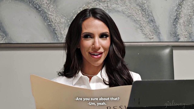 GIRLSWAY - Hot Babe Kylie Rocket Realizes She Ghosted Her Job Interviewer Hime Marie On A Dating App