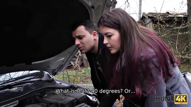 HUNT4K. Couple has no money for car so why teen redhead undresses: Blowjob, Amateur & Pov Porn