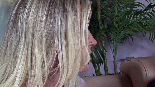 Busty Devon Lee Sucks Alex Gonz's Huge White Cock