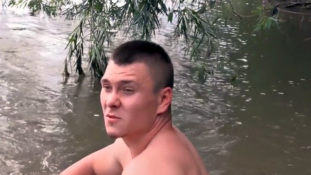 Euro picked up naked stud outdoor in POV cumshot 4