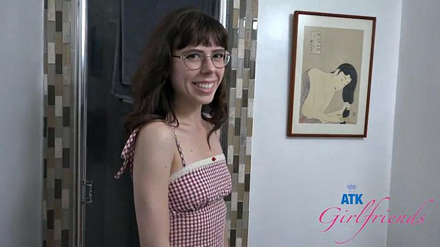 Krystal Palmer innocent amateur gets her pussy licked and orgasms POV by ATK Girlfriends: Porn