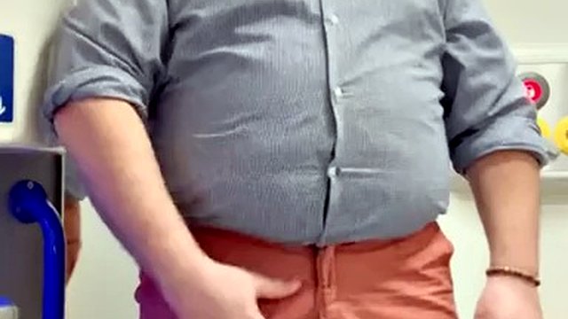 A horny Bull in public toilets, gyms, trains and lots of cum