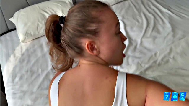 Hardcore Stepbro Pounds 18-Year-Old Sis's Anal in Morning