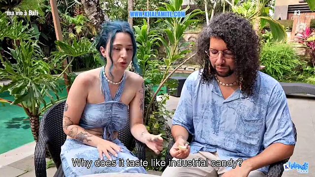 She wakes up her colleague with a blowjob and a fuck in Bali - French alt vlog with subtitles