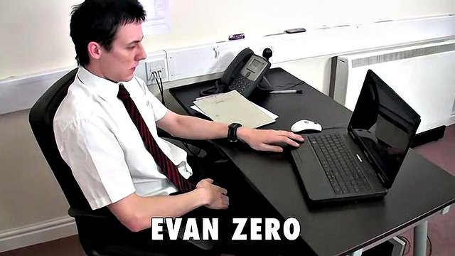 Squirting Cum in The Office - Evan Zero