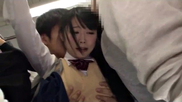 Cute Japanese Student Cries After Getting Pantyjob And Cumshot In Crowded Public Train | Full Uncut Video: