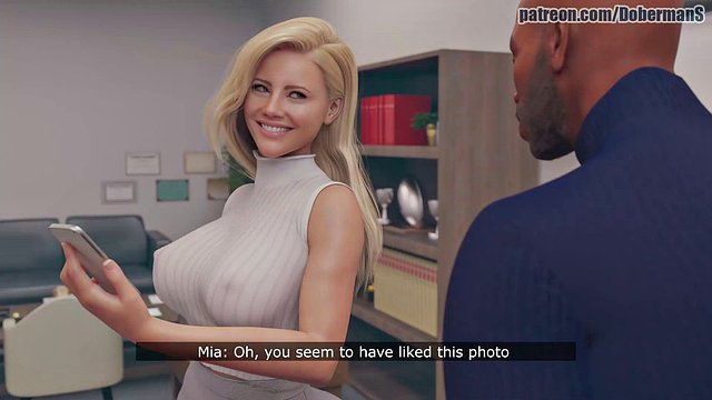 DobermanStudio Mia Episode 1 intense hard sex in the office hot big ass swallowing black cum tasty big ass addicted to cocks