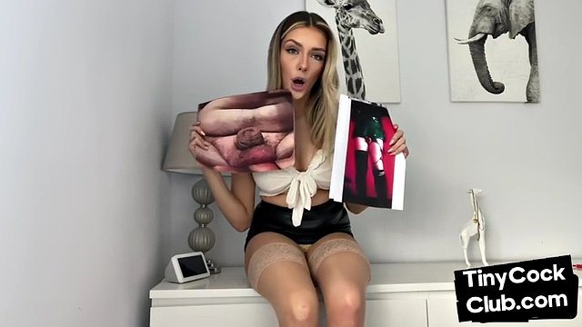 Foto di cazzi piccoli derisi dalla ragazza britannica CFNM