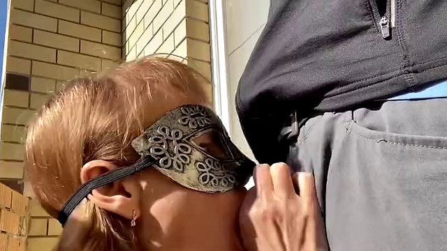 Cum twice in a row in my mouth stepmother's cum in public