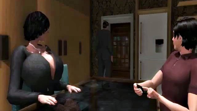 セクシーな3D巨乳熟女