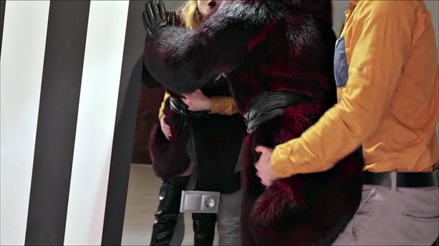 THE BEST RAW VIDEO! Mrs. Otta goes crazy. BDSM sex with fur coat (TRAILER)