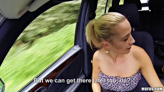 Stranded Hottie Jessie Sinclair Rewards Rescuer Alex Raw by Bareback Pounding His Car into Over