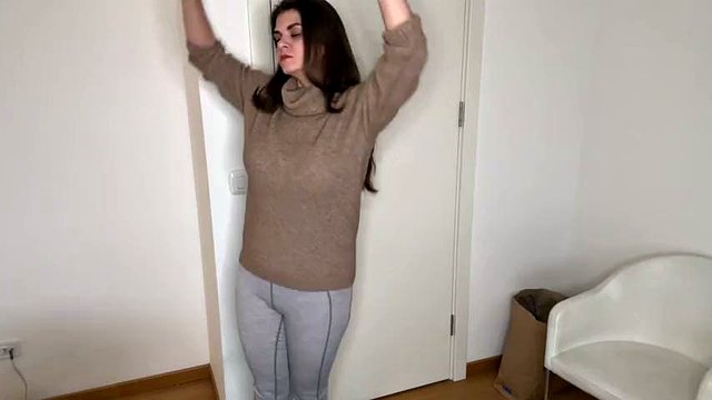Huge Step Mother’s boobs were caught by her tired Step Son and she asked him to cum on her bra
