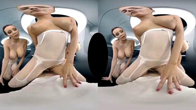 spazio di realtà virtuale pov: pompino, cowgirl e porno VR VR