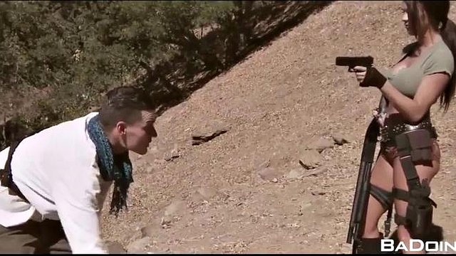 Lara Croft fucked in the woods: Big Tits, Blowjob & Big Dick Porn