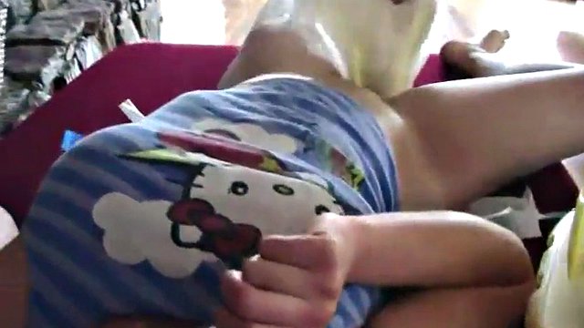 spanked diapered and changed
