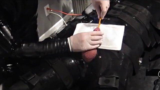 Cathetered Collared Electro Orgasm