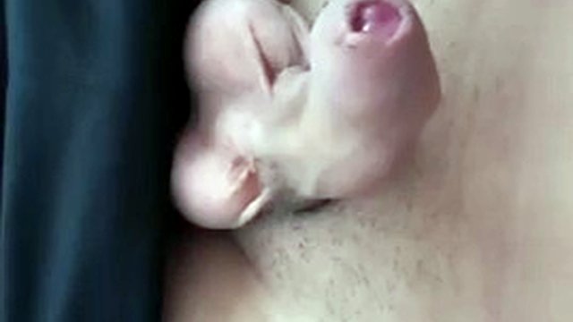 Guy masturbating. Amateur boy smoothing his dick