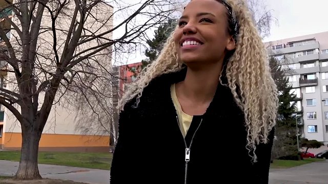 POV black smalltits teen4cash enjoys sex after casting