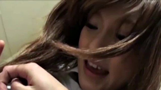 Japanese babe Yuki got naked and caressed boobs