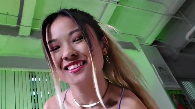 21 years old real Asian girlfriend gives POV HJ while talking dirty
