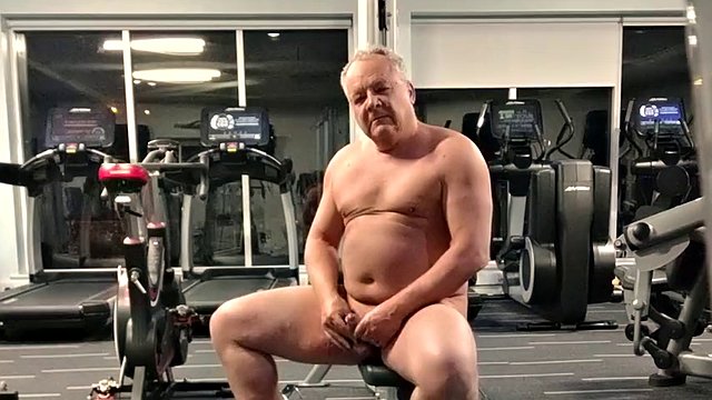 Naked in the gym