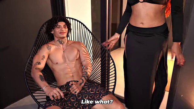 What a fuck I gave my stepson after finding him jerking off he has a bigger dick than his dad
