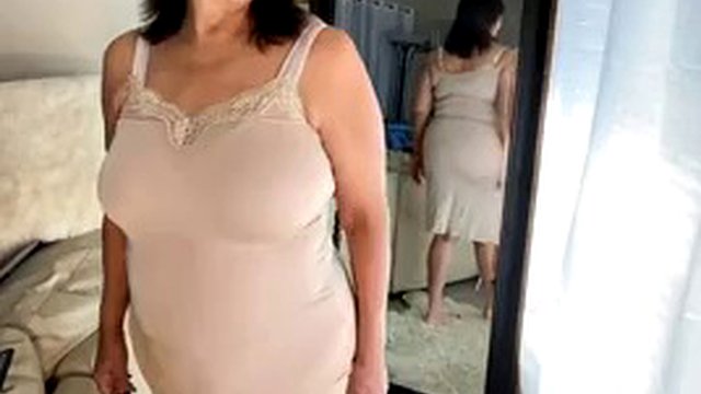 Masturbate mature hairy pussy in panties to get them wet and dirty