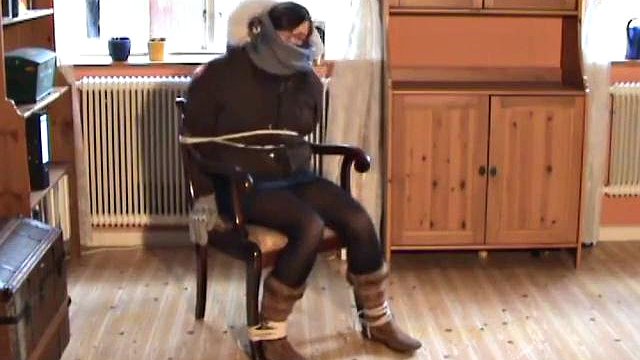 Chair Tied In Winter Jacket: Hardcore, Fetish & Bondage Porn