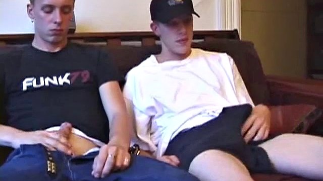 After rubbing their cocks hard, Shane makes a move on Roar. Shane sucks his cock, then Roar goes deep on Shane. After a 69 action, Shane shoves his cock into Roar's ass. Roar then tops Shane and pulls him down his load of cum.