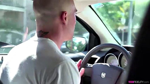 Brunette Teen Pleased Bald Guy by Having Hardcore Sex: Big Tits, Blowjob & Ebony Porn