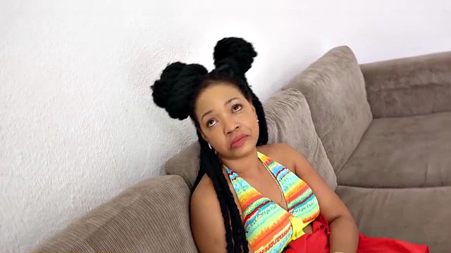 African Casting - Curvy Afro slut skillfully eats an agent with a big dick