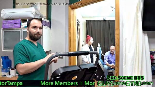NSFW Nude BTS from The Doctors New Scrubs with Angel Ramiraz, Naked Nurses & Floppy Dick, watch the whole movie on GuysGoneGyno