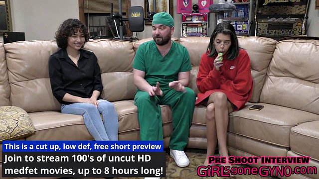 Dr. Tampa pierces Brooklyn Rossi's urethra with the sound of surgical steel. Courtesy of GirlsGoneGynoCom