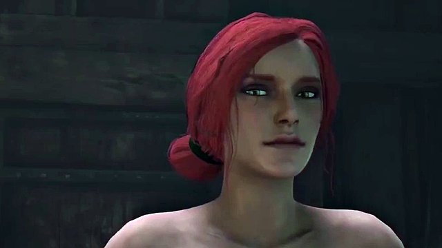 DesireSFM - triss Merigold futanari huge delicious cock intense sex, mouth full of cum 3D animation