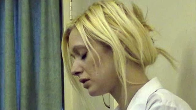 blond spanked with hand and rule