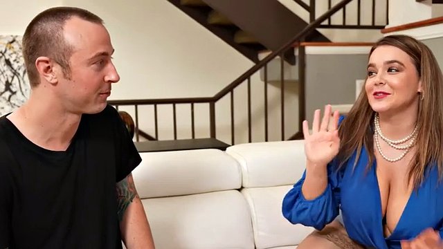 MILF stepmom caught masturbating and banged by stepson